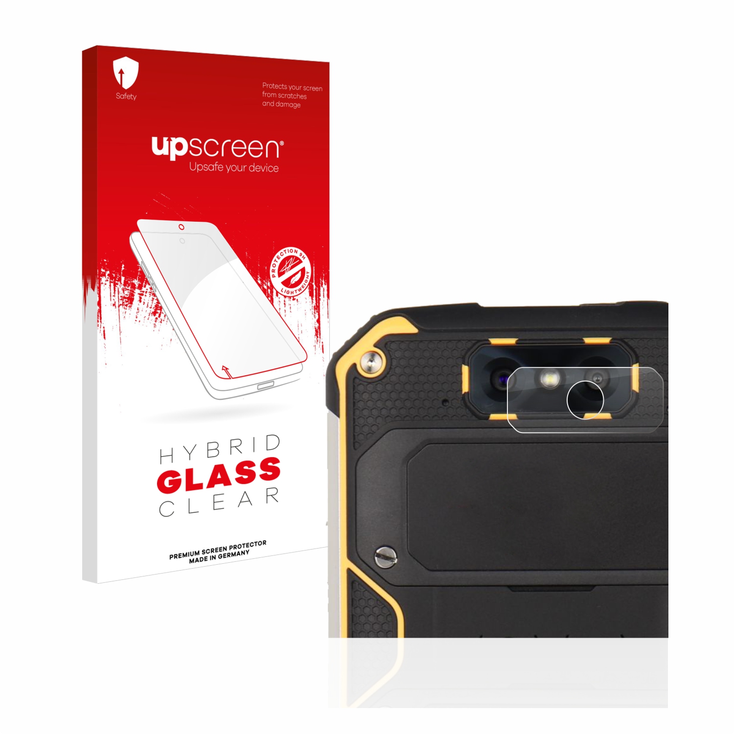 čirá skleněná fólie upscreen Hybrid Glas pro Blackview BV9500 Plus (pouze kamera)
