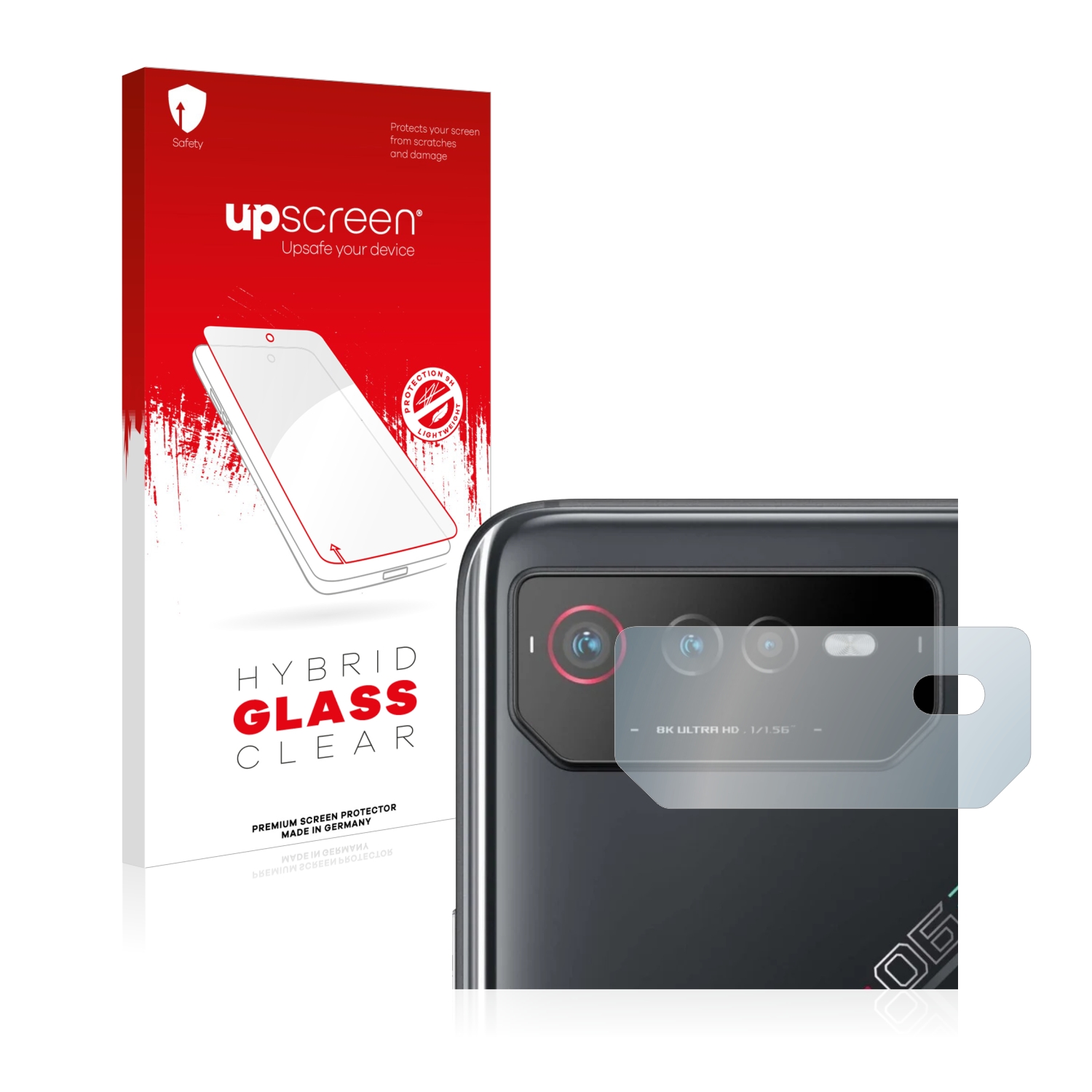 čirá skleněná fólie upscreen Hybrid Glas pro ASUS ROG Phone 6 (pouze kamera)