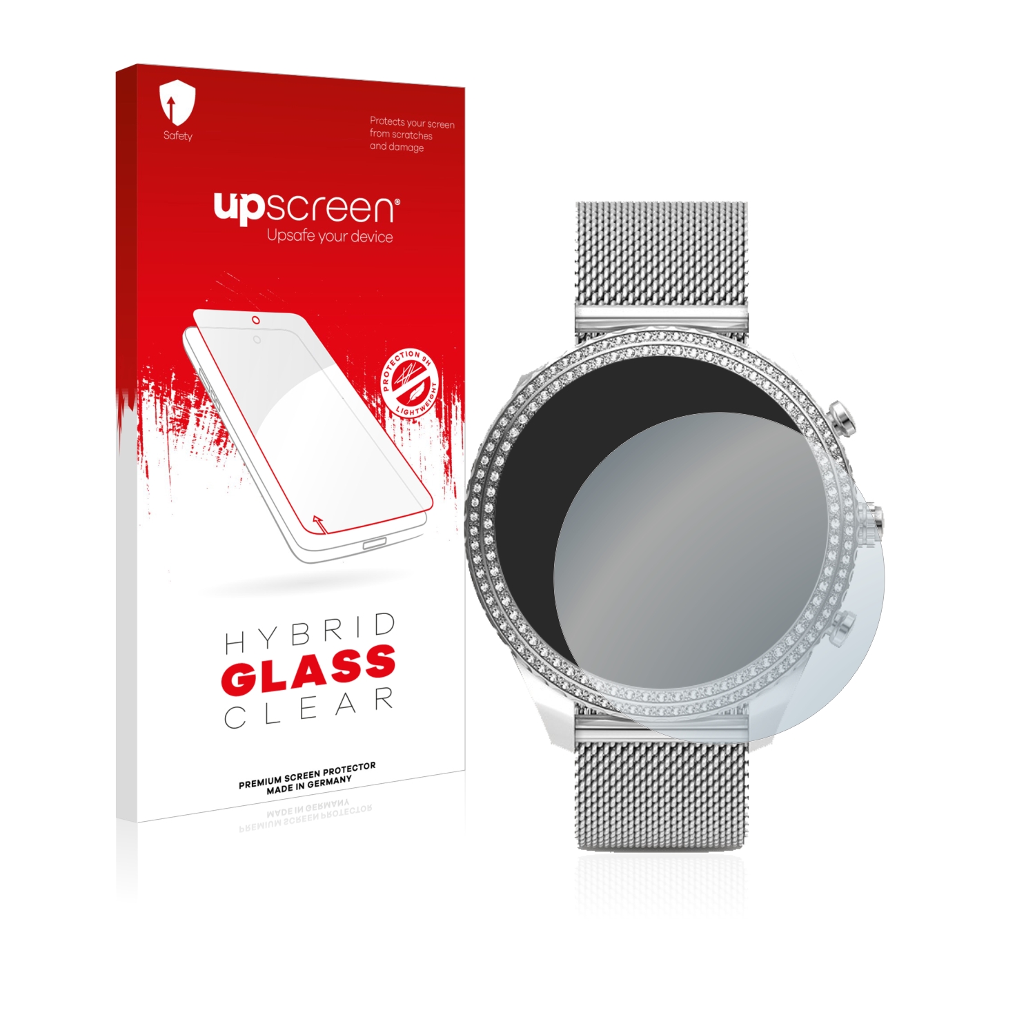 čirá skleněná fólie upscreen Hybrid Glas pro Fossil Stella (6. Gen)