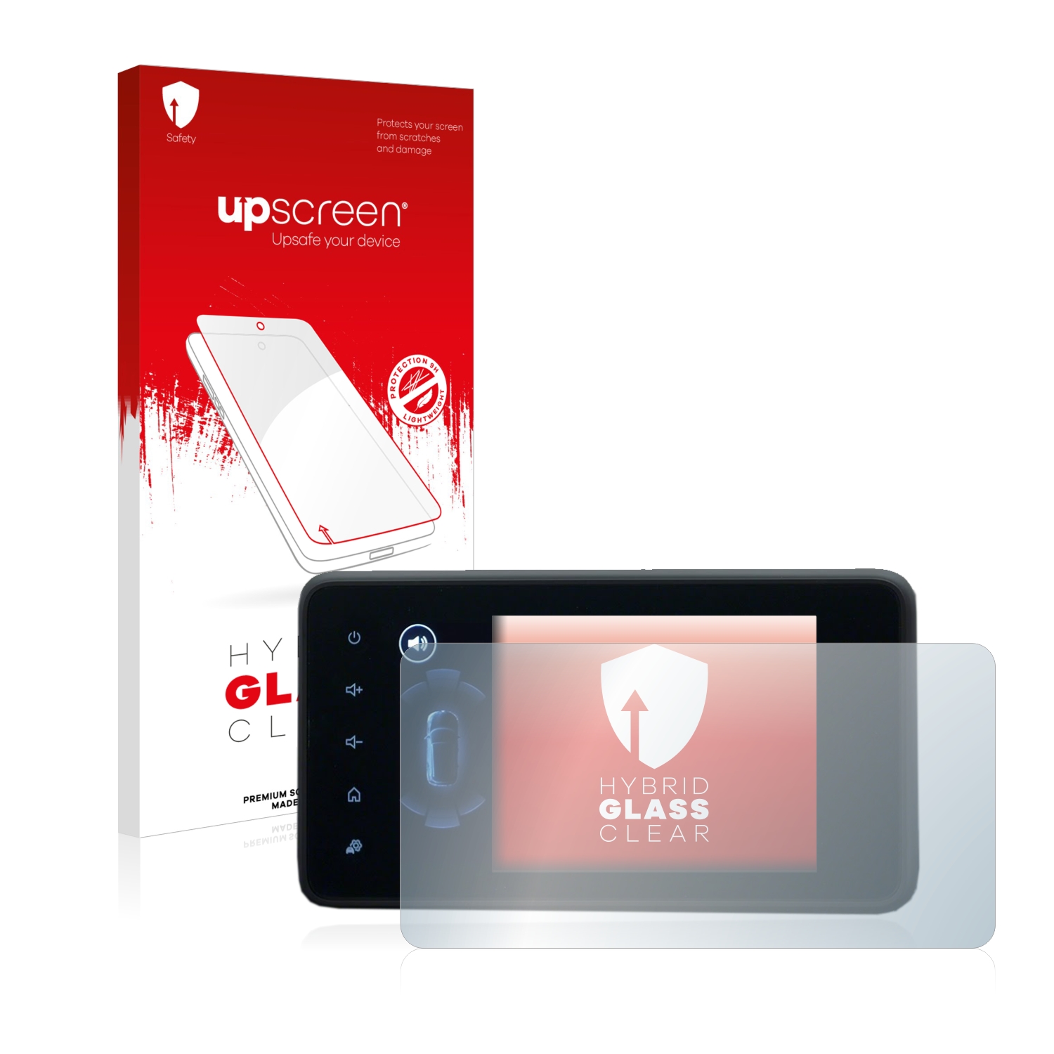 čirá skleněná fólie upscreen Hybrid Glas pro Dacia Jogger 2022 Media displej 8