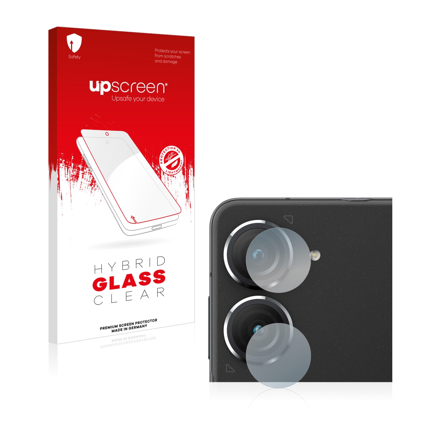 čirá skleněná fólie upscreen Hybrid Glas pro ASUS ZenFone 9 (pouze kamera)