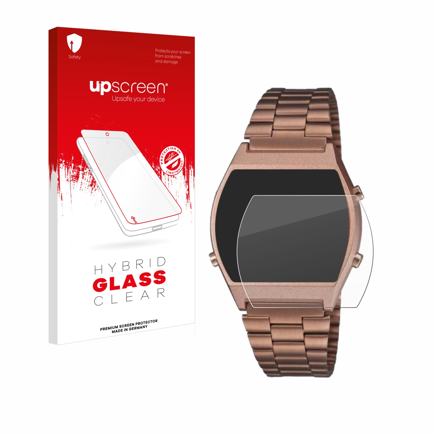 čirá skleněná fólie upscreen Hybrid Glas pro Casio Retro B640WCG