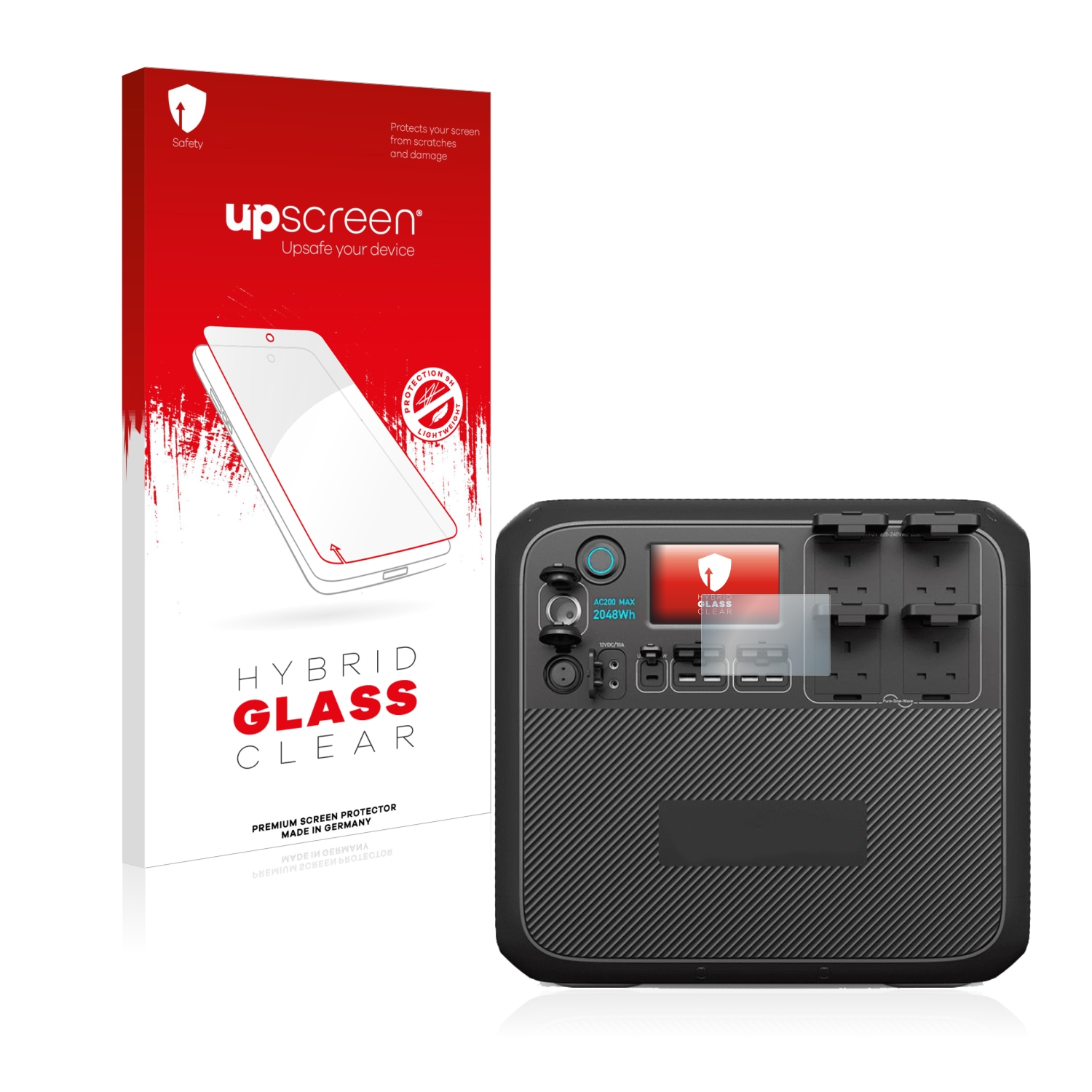čirá skleněná fólie upscreen Hybrid Glas pro Bluetti AC200MAX