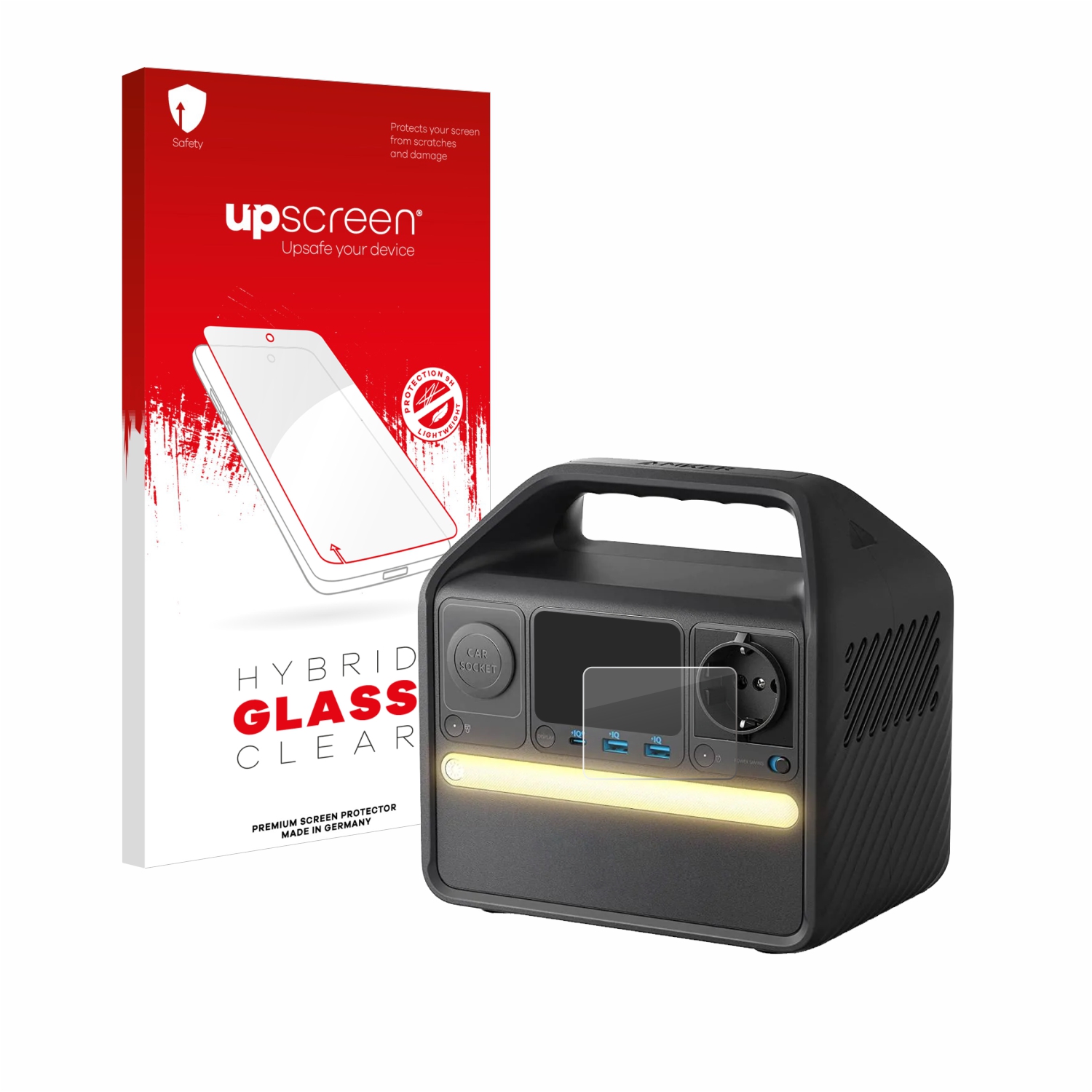 čirá skleněná fólie upscreen Hybrid Glas pro Anker Powerhouse 521
