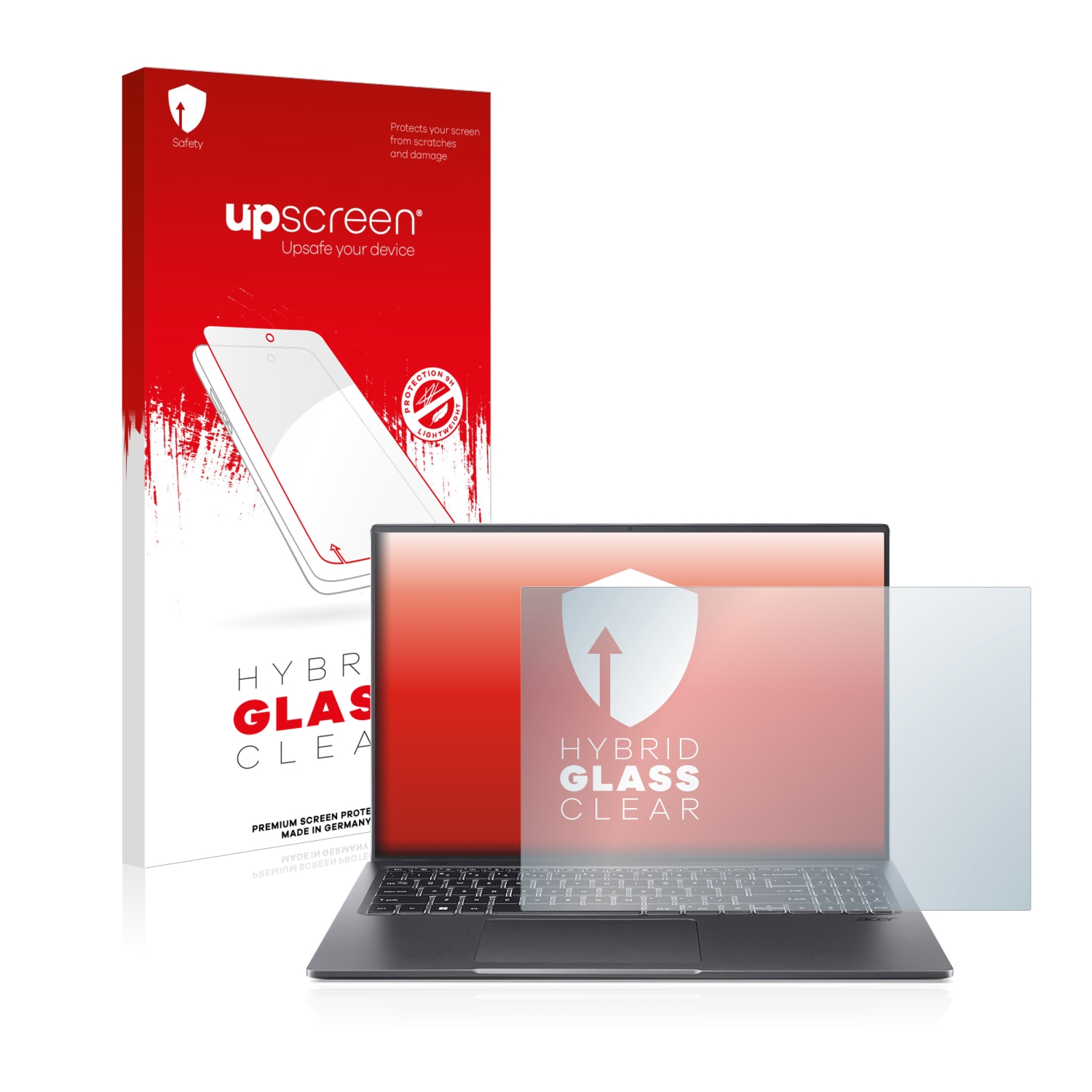 čirá skleněná fólie upscreen Hybrid Glas pro Acer Swift X SFX16-52G