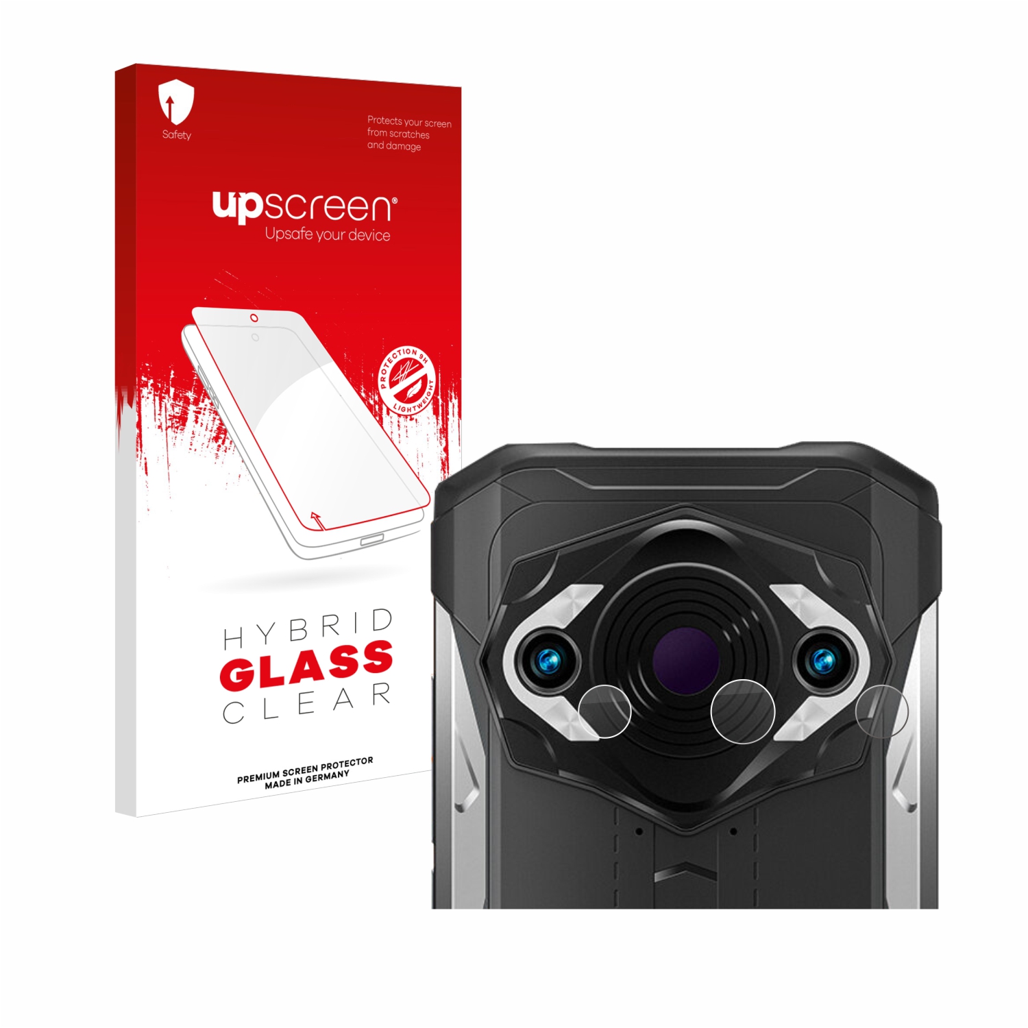 čirá skleněná fólie upscreen Hybrid Glas pro Doogee S98 Pro (pouze kamera)