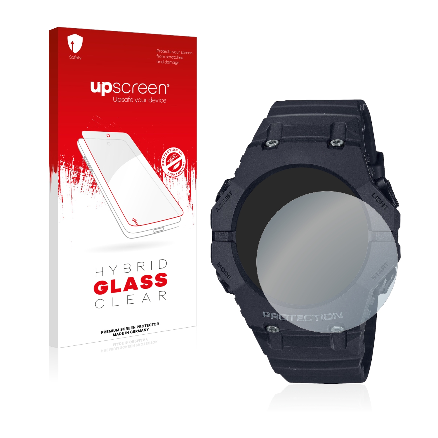 čirá skleněná fólie upscreen Hybrid Glas pro Casio G-Shock GA-B001