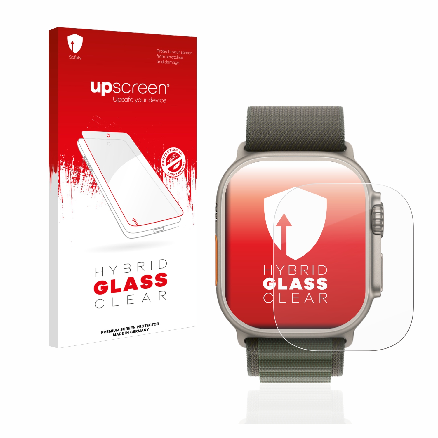 čirá skleněná fólie upscreen Hybrid Glas pro Apple Watch Ultra (49 mm)