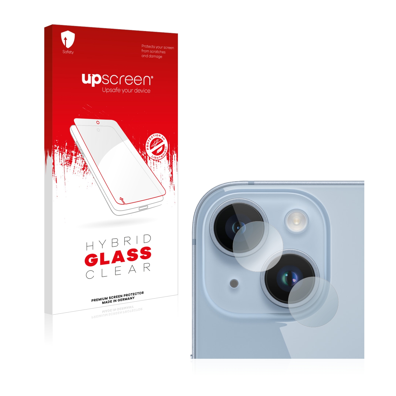 čirá skleněná fólie upscreen Hybrid Glas pro Apple iPhone 14 (pouze kamera)