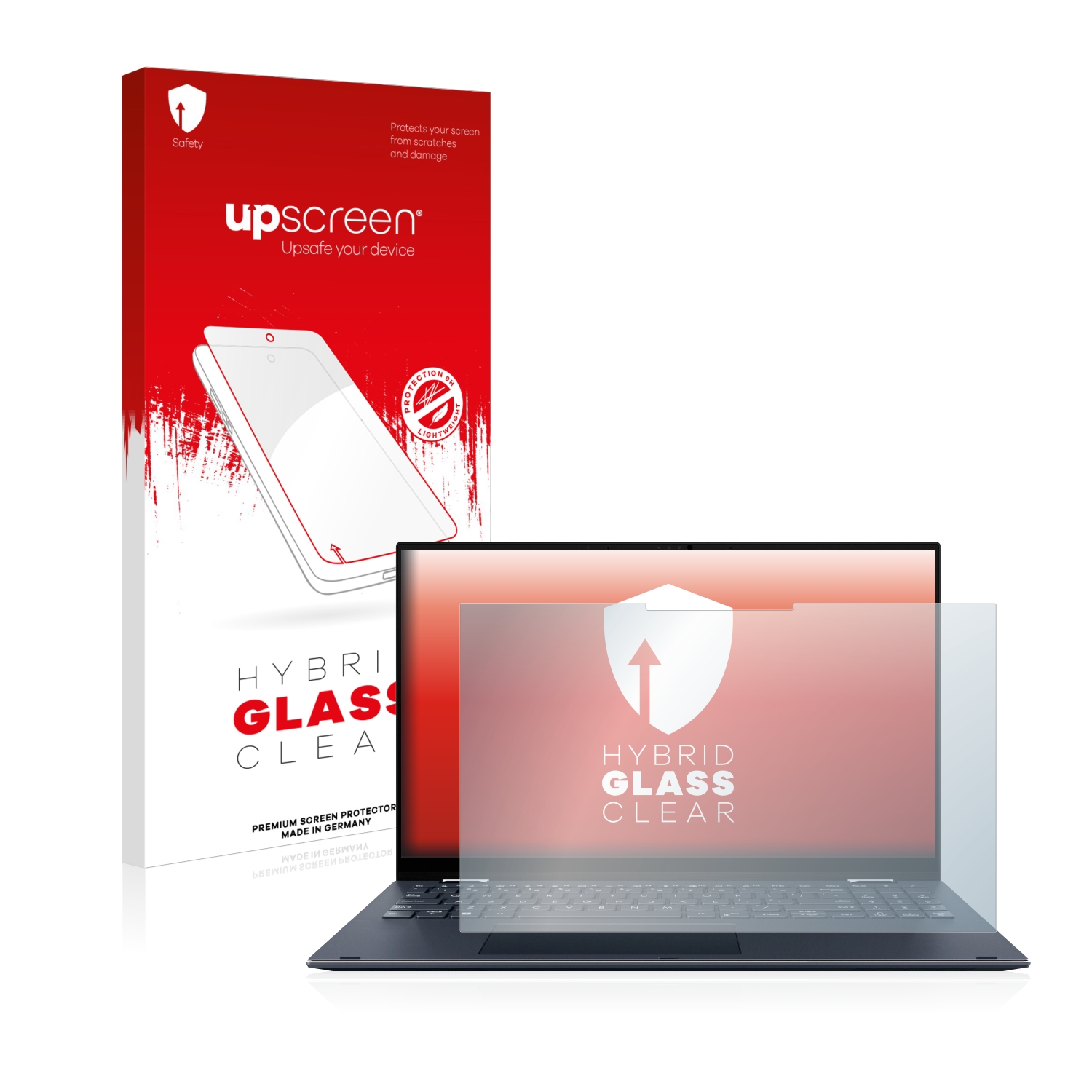 čirá skleněná fólie upscreen Hybrid Glas pro ASUS ZenBook Pro 15 Flip OLED