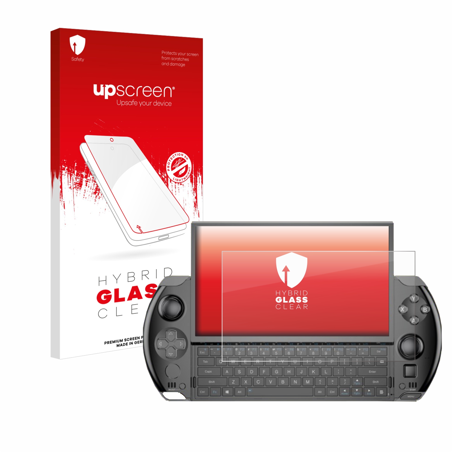 čirá skleněná fólie upscreen Hybrid Glas pro GPD Win 4