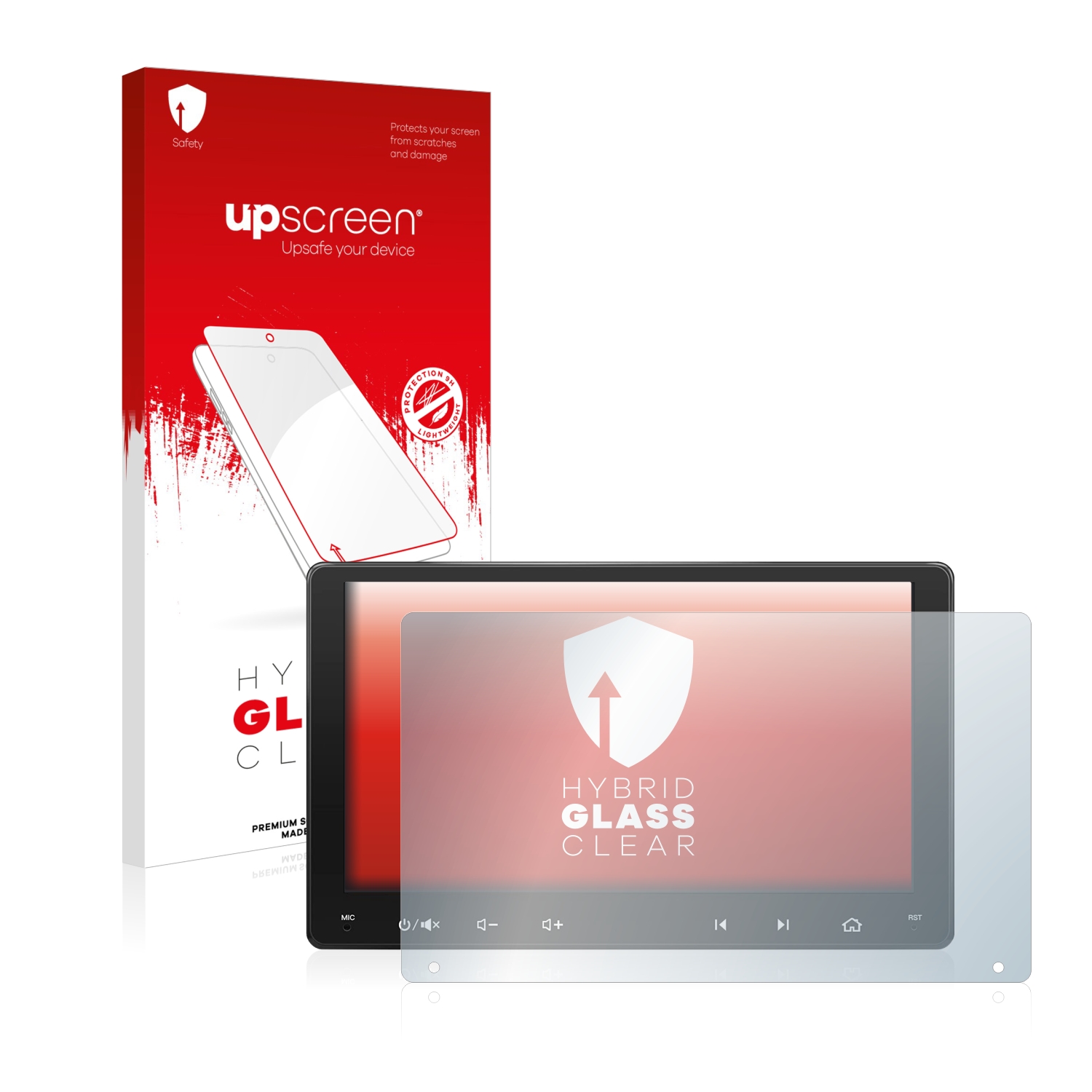 čirá skleněná fólie upscreen Hybrid Glas pro Atoto A6 PF 9 palce
