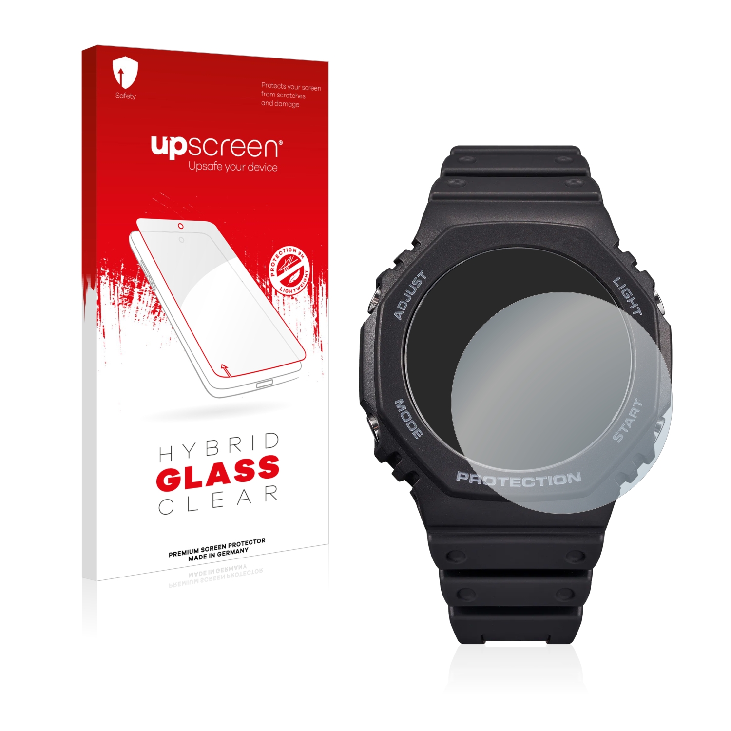 čirá skleněná fólie upscreen Hybrid Glas pro Casio G-Shock GA-B2100