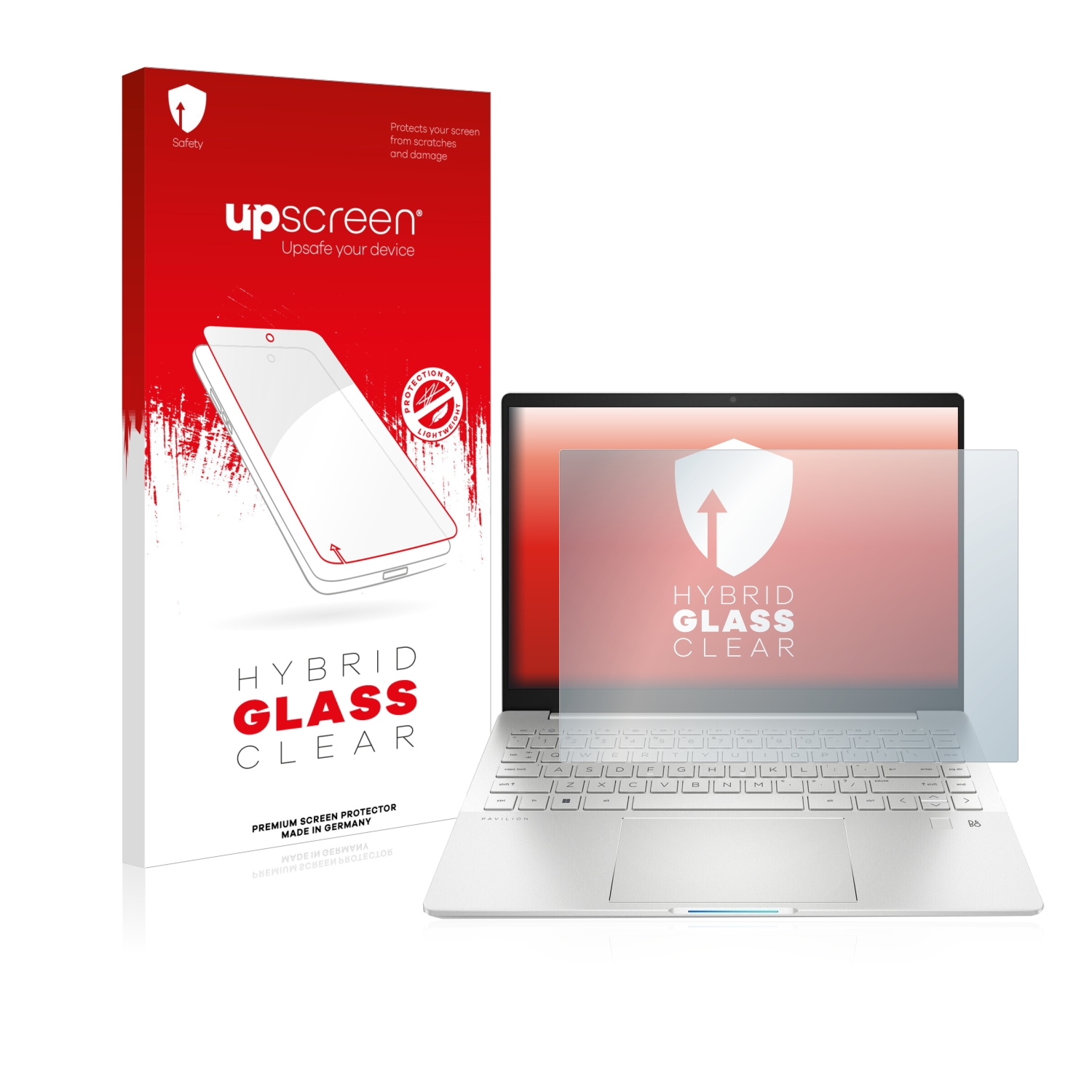 čirá skleněná fólie upscreen Hybrid Glas pro HP Pavilion Plus 14-eh