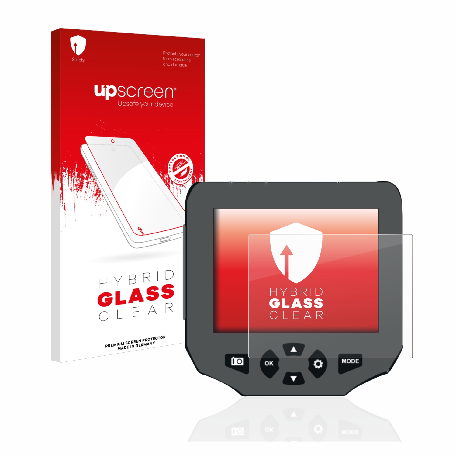 čirá skleněná fólie upscreen Hybrid Glas pro Bresser Endoskopkamera 3,5