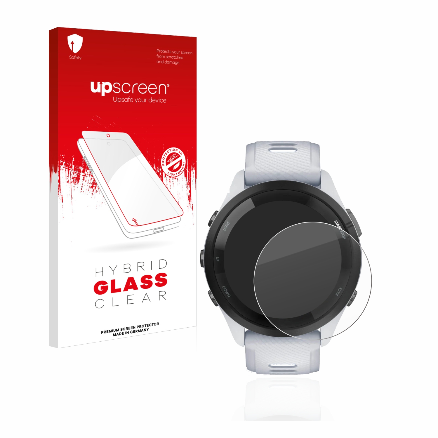 čirá skleněná fólie upscreen Hybrid Glas pro Garmin Forerunner 265 (46 mm)
