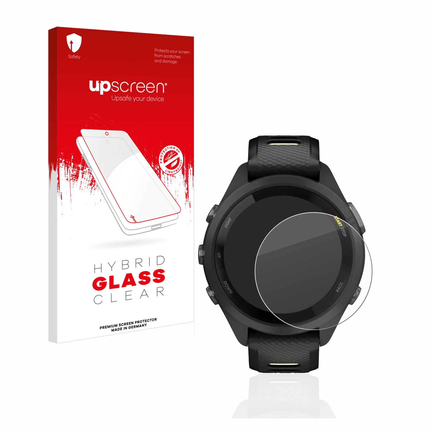 čirá skleněná fólie upscreen Hybrid Glas pro Garmin Forerunner 265S (42 mm)