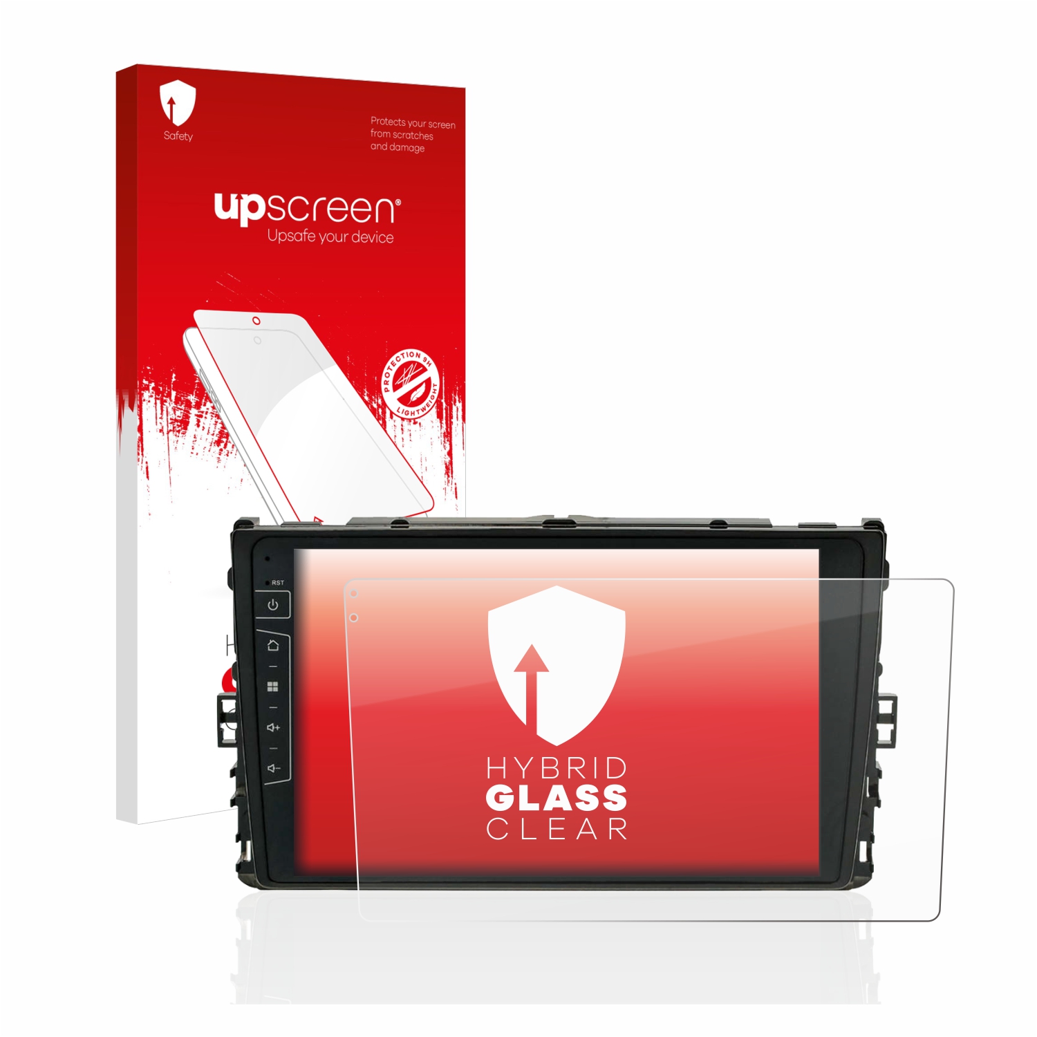 čirá skleněná fólie upscreen Hybrid Glas pro Dynavin D8-DF63 10.1