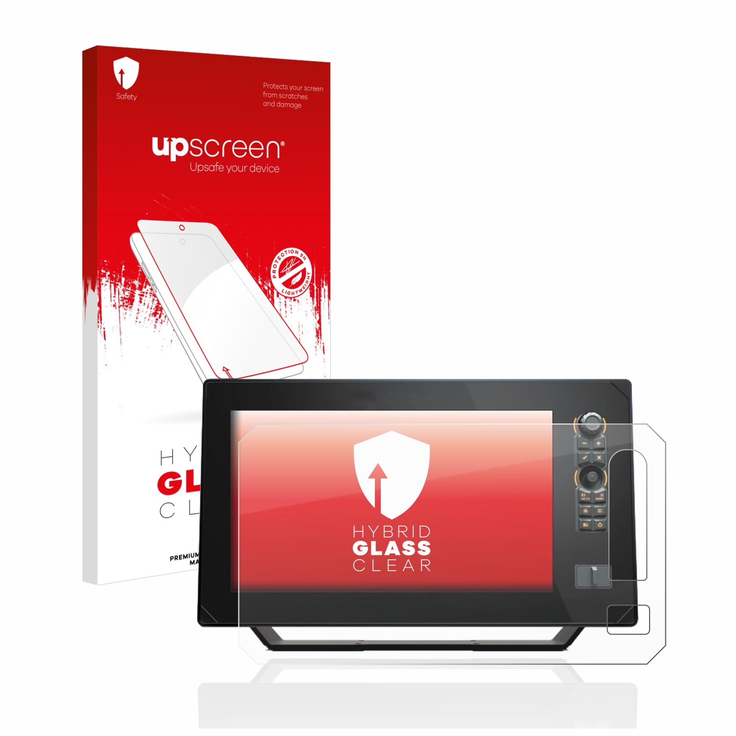 čirá skleněná fólie upscreen Hybrid Glas pro Humminbird Apex 13 MEGA SI+