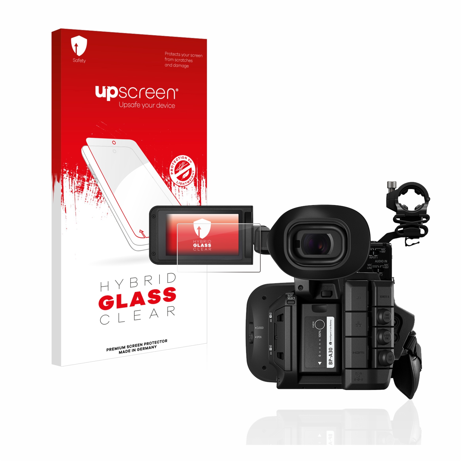 čirá skleněná fólie upscreen Hybrid Glas pro Canon XF605