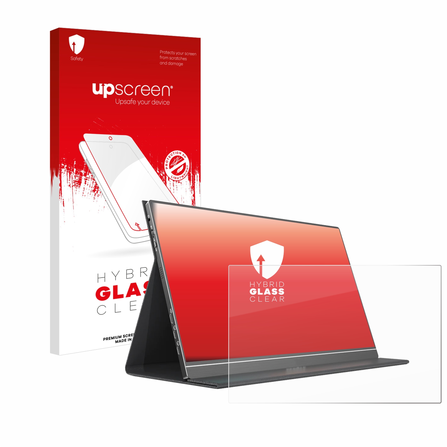 čirá skleněná fólie upscreen Hybrid Glas pro Arzopa ?S1 Table 15.6 Tragbarer Monitor