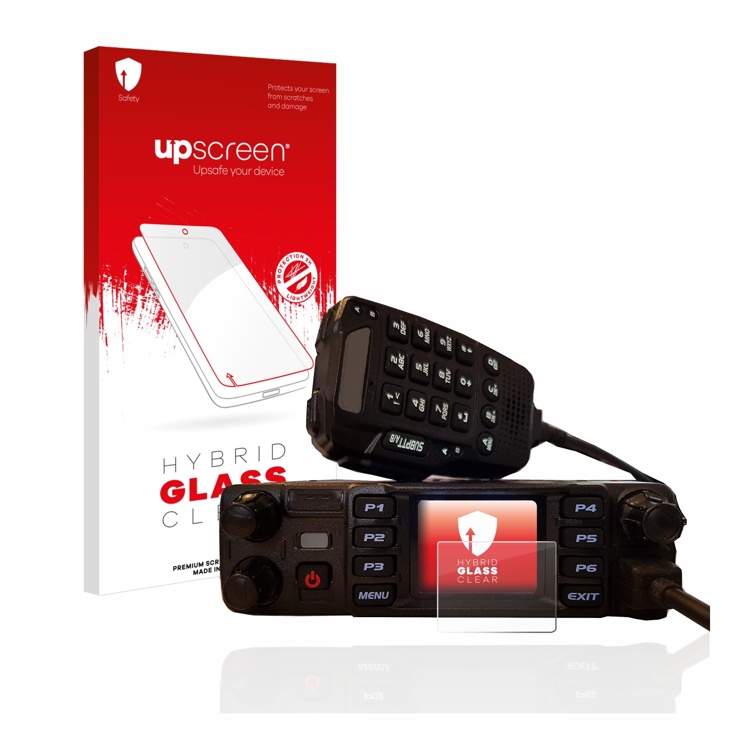 čirá skleněná fólie upscreen Hybrid Glas pro AnyTone AT-D578UV plus