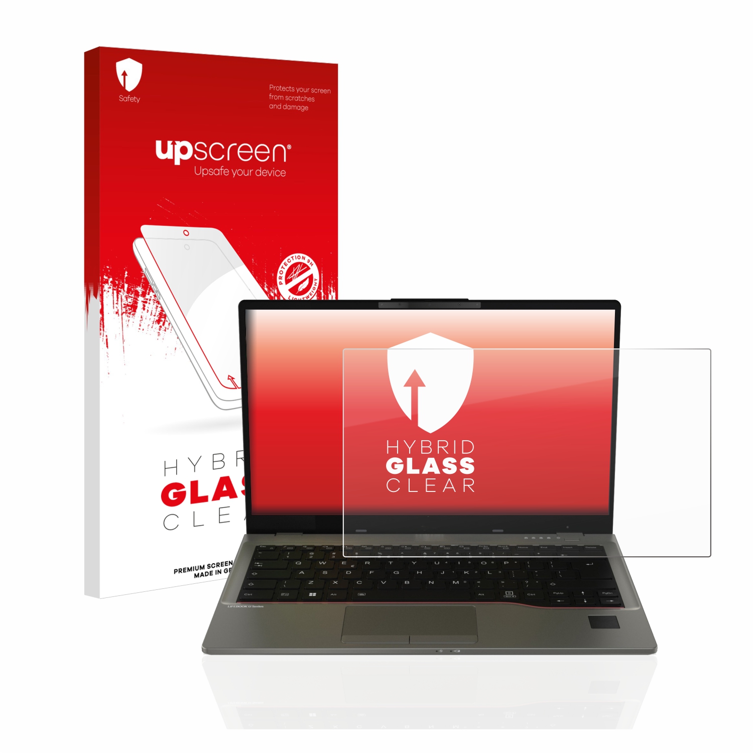 čirá skleněná fólie upscreen Hybrid Glas pro Fujitsu Lifebook U7412