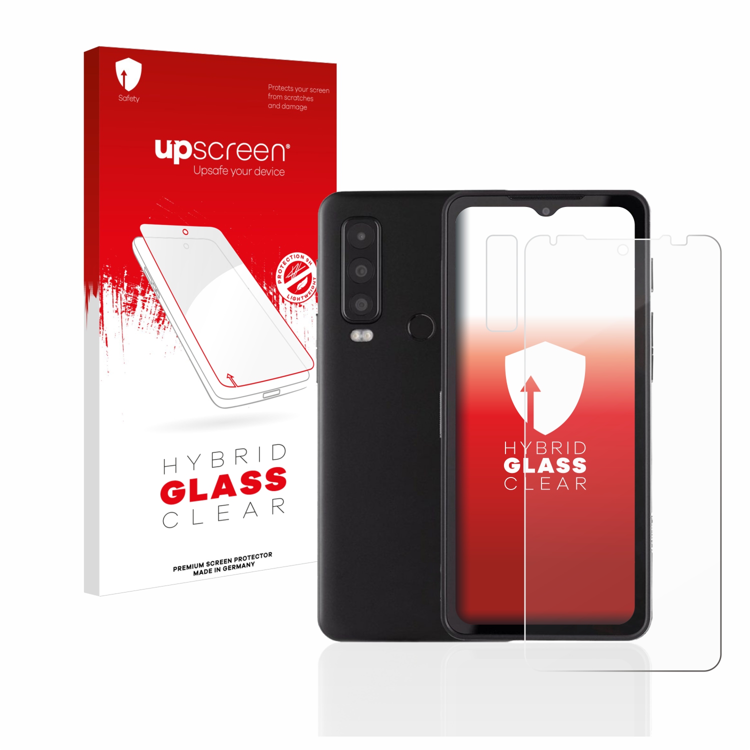 čirá skleněná fólie upscreen Hybrid Glas pro Caterpillar Cat S75 (displej+Kamera)