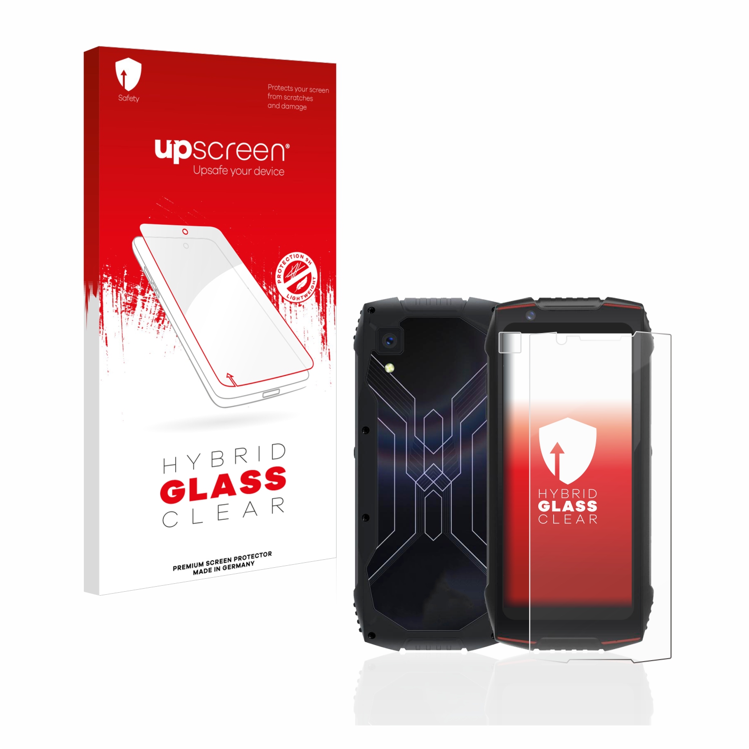 čirá skleněná fólie upscreen Hybrid Glas pro Cubot King Kong Mini 3 (displej+Kamera)