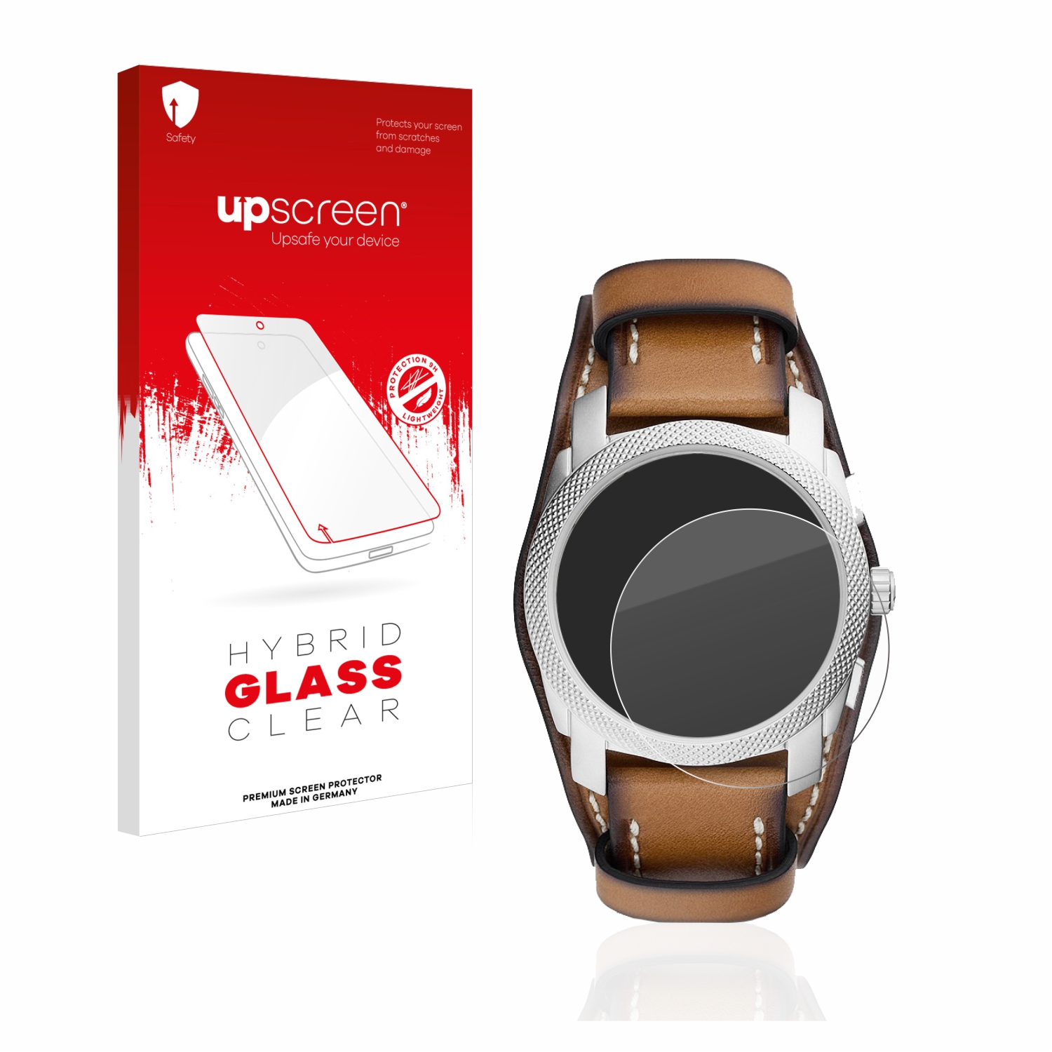 čirá skleněná fólie upscreen Hybrid Glas pro Fossil Chronograph (42 mm)