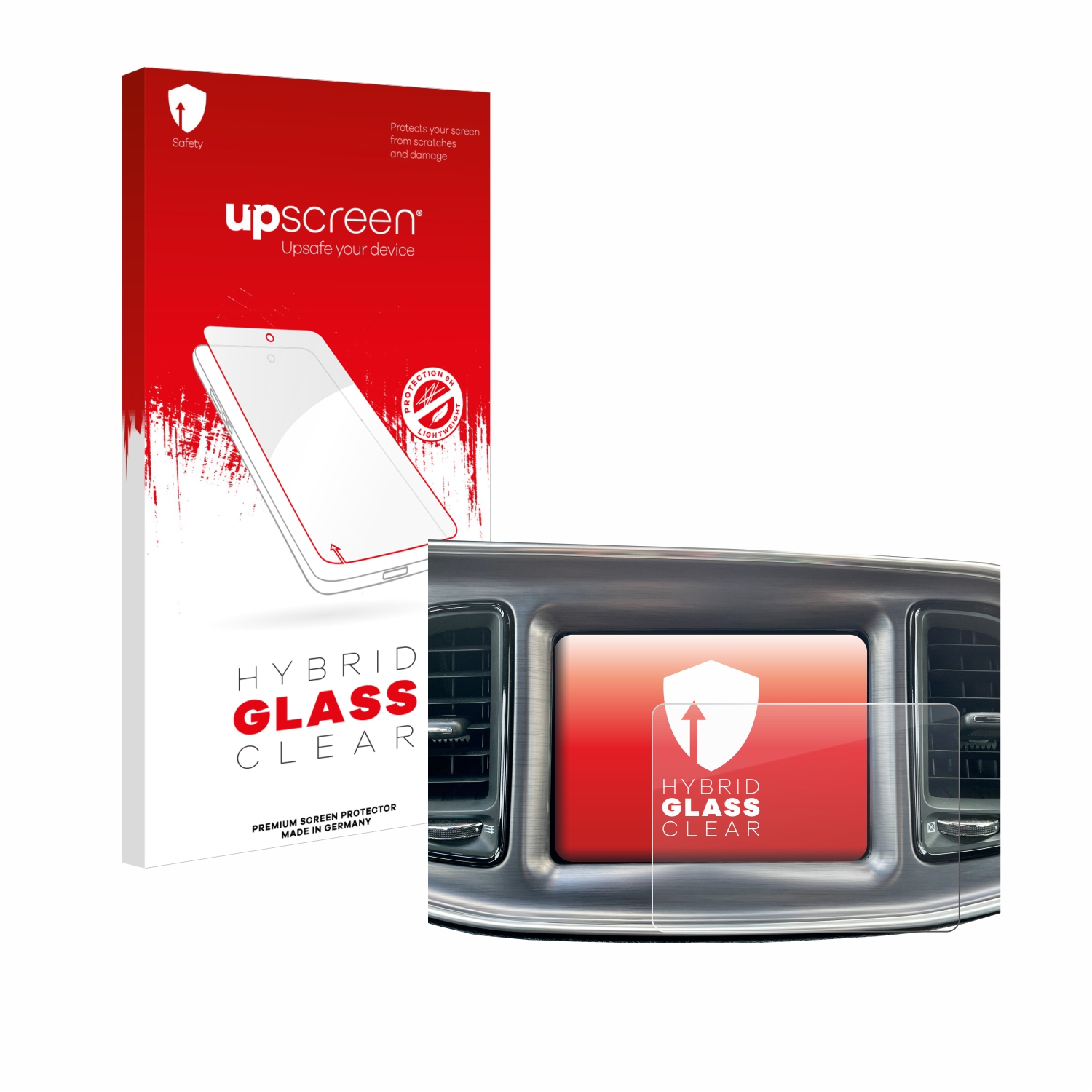 čirá skleněná fólie upscreen Hybrid Glas pro Dodge Challenger Uconnect 8.4 2015-2022