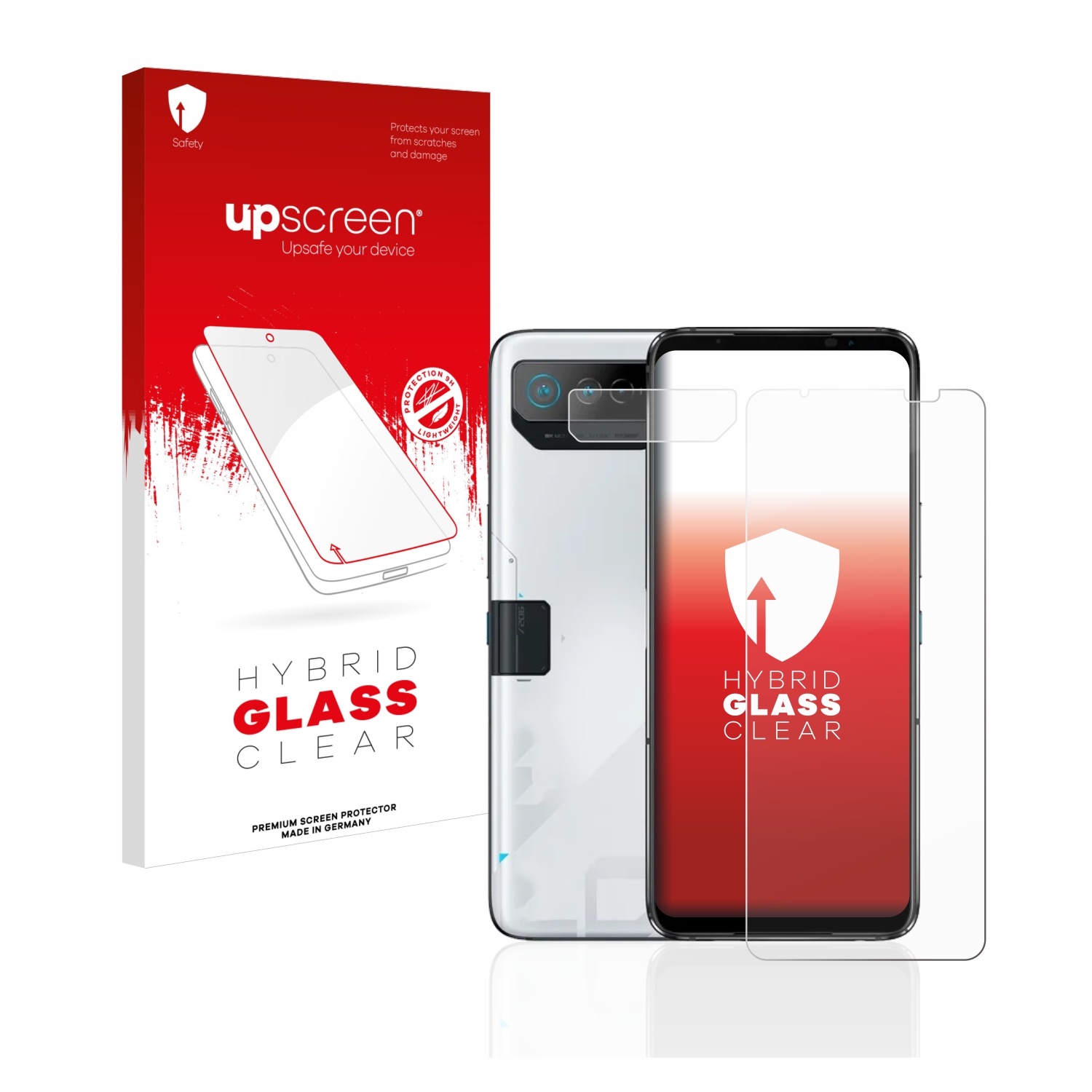 čirá skleněná fólie upscreen Hybrid Glas pro ASUS ROG Phone 7 (displej+Kamera)