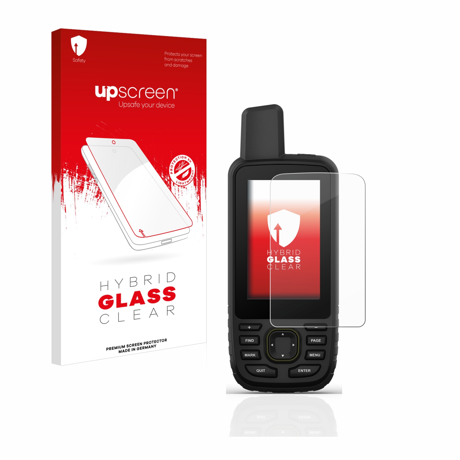 čirá skleněná fólie upscreen Hybrid Glas pro Garmin GPSMAP 67