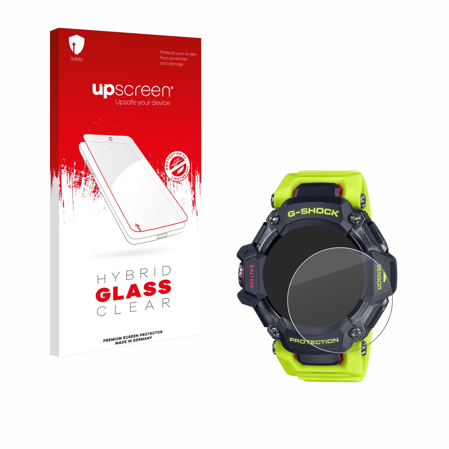 čirá skleněná fólie upscreen Hybrid Glas pro Casio G-Shock GBD-H2000
