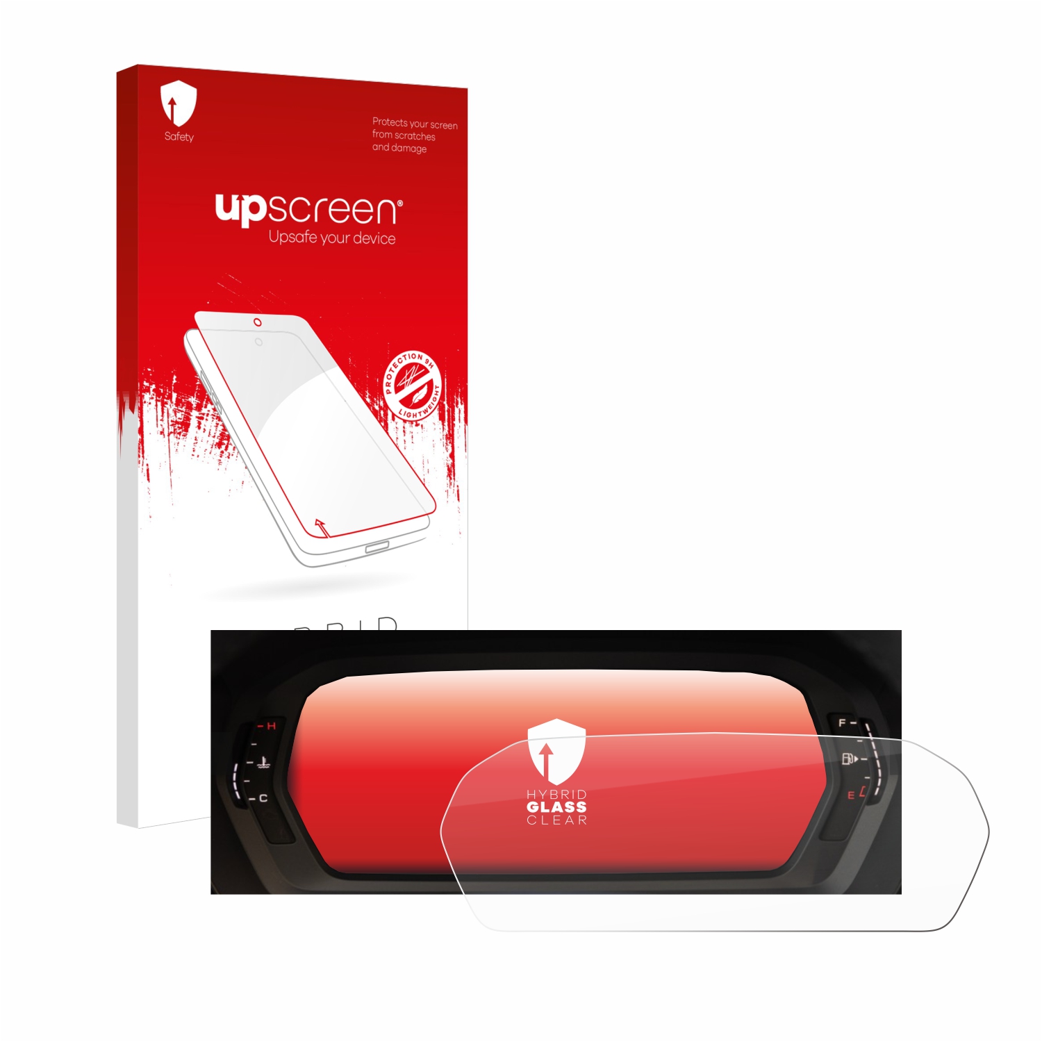 čirá skleněná fólie upscreen Hybrid Glas pro Audi A3 2023 Virtual cockpit Plus