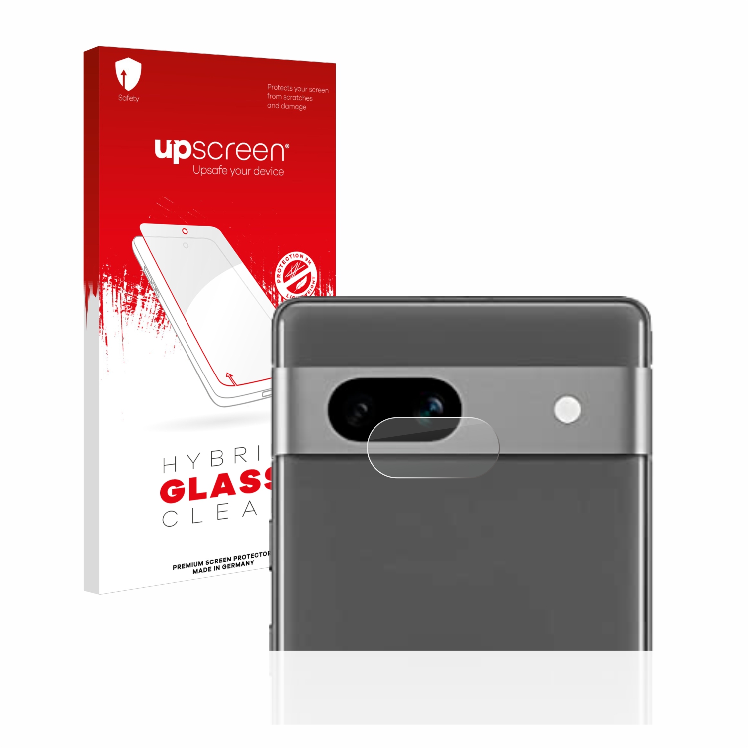 čirá skleněná fólie upscreen Hybrid Glas pro Google Pixel 7a (pouze kamera)