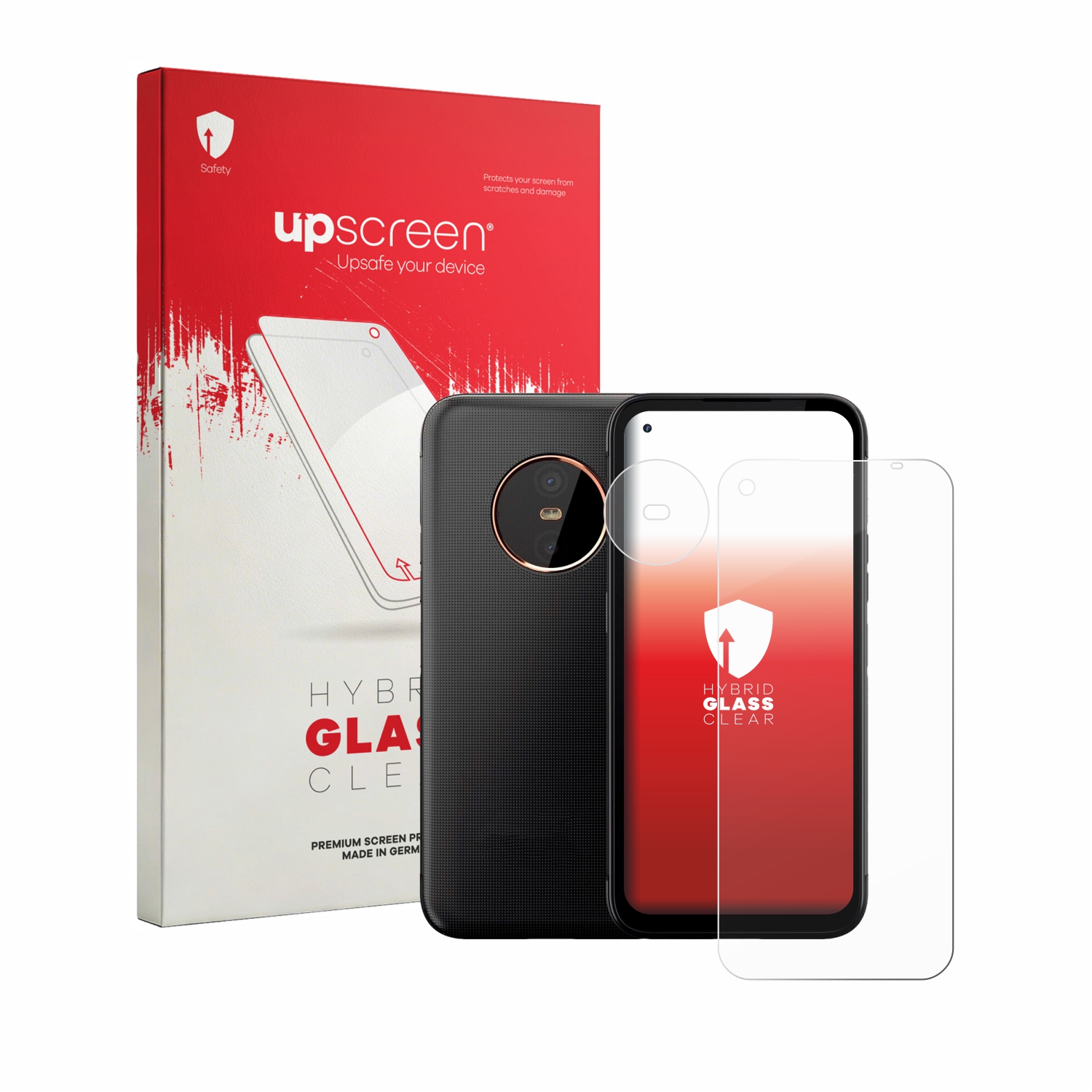 čirá skleněná fólie upscreen Hybrid Glas pro Gigaset GX6 (displej+Kamera)