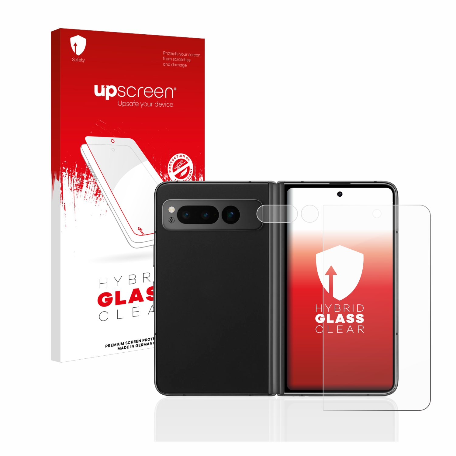 čirá skleněná fólie upscreen Hybrid Glas pro Google Pixel Fold (displej+Kamera)