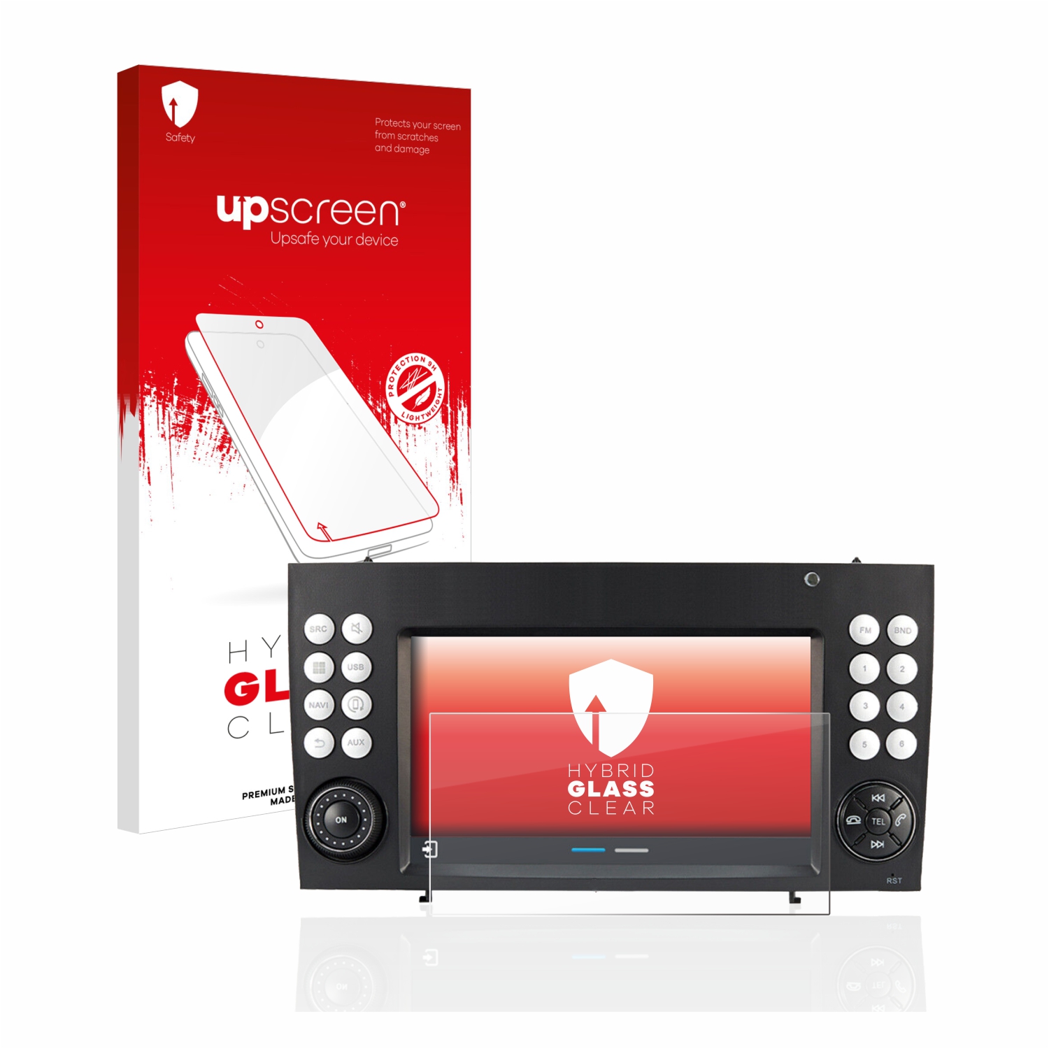 čirá skleněná fólie upscreen Hybrid Glas pro Dynavin D8-SLK 7?