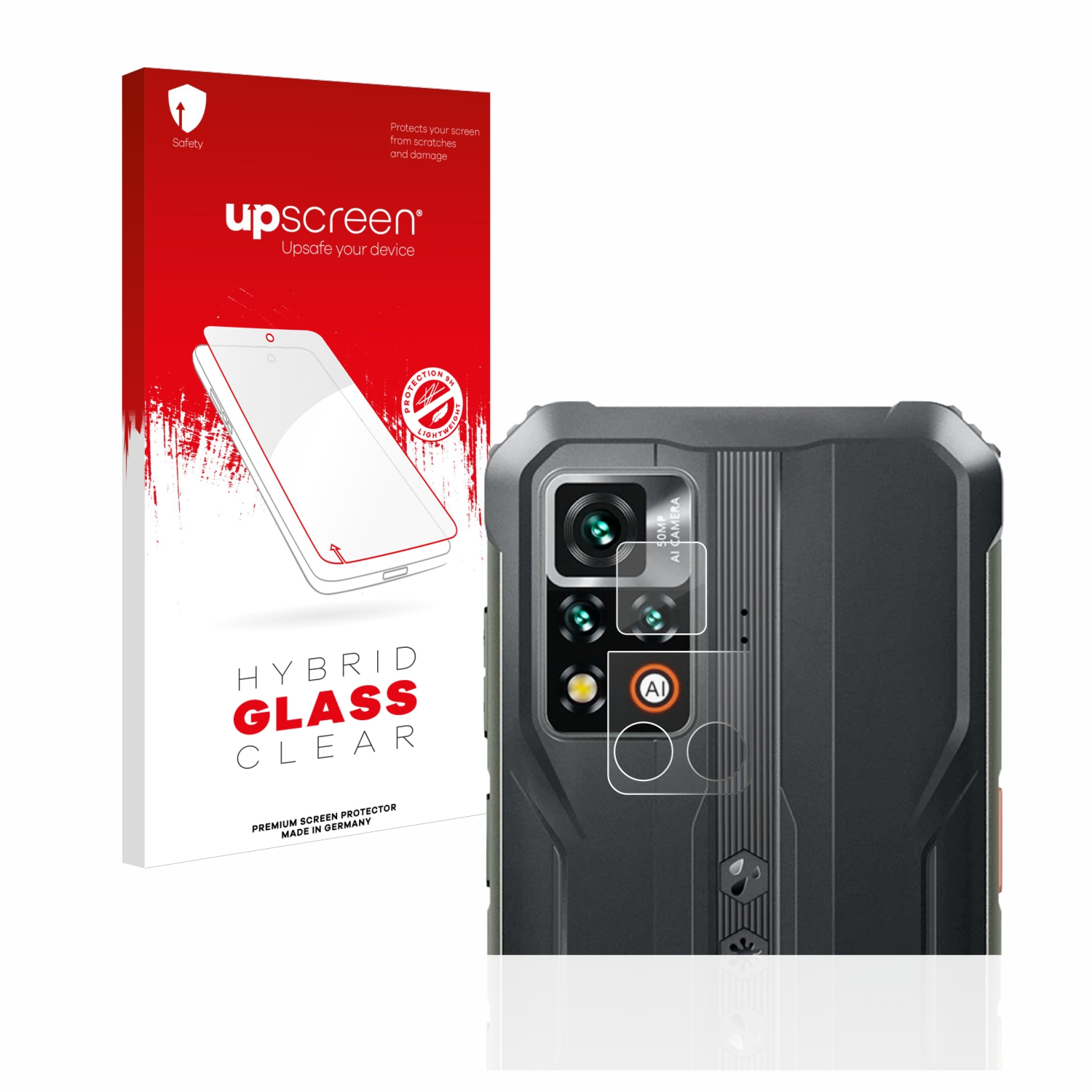 čirá skleněná fólie upscreen Hybrid Glas pro Blackview BV9200 (pouze kamera)