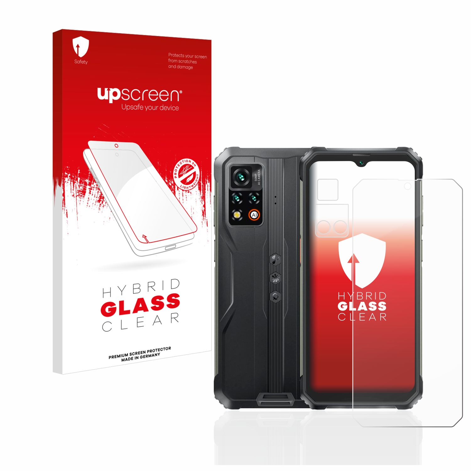 čirá skleněná fólie upscreen Hybrid Glas pro Blackview BV9200 (displej+Kamera)