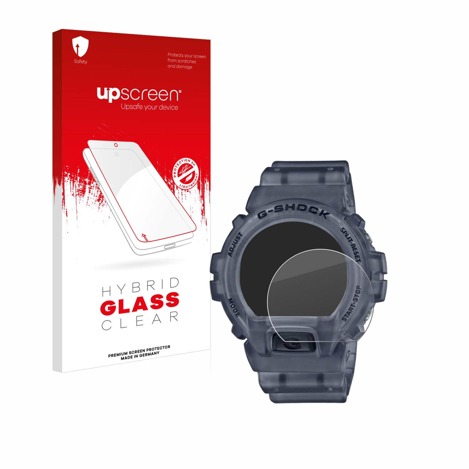 čirá skleněná fólie upscreen Hybrid Glas pro Casio G-Shock DW-6900