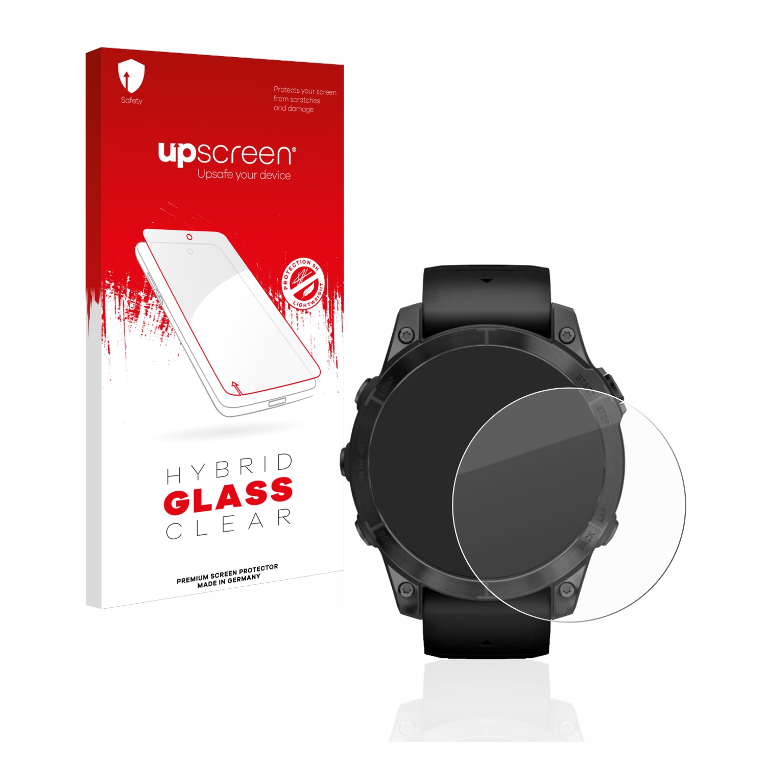 čirá skleněná fólie upscreen Hybrid Glas pro Garmin Epix Pro (Gen 2) (47 mm)
