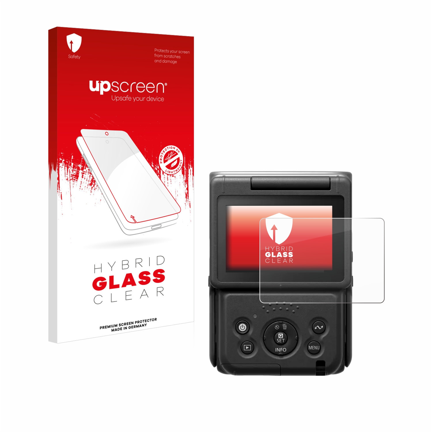 čirá skleněná fólie upscreen Hybrid Glas pro Canon PowerShot V10