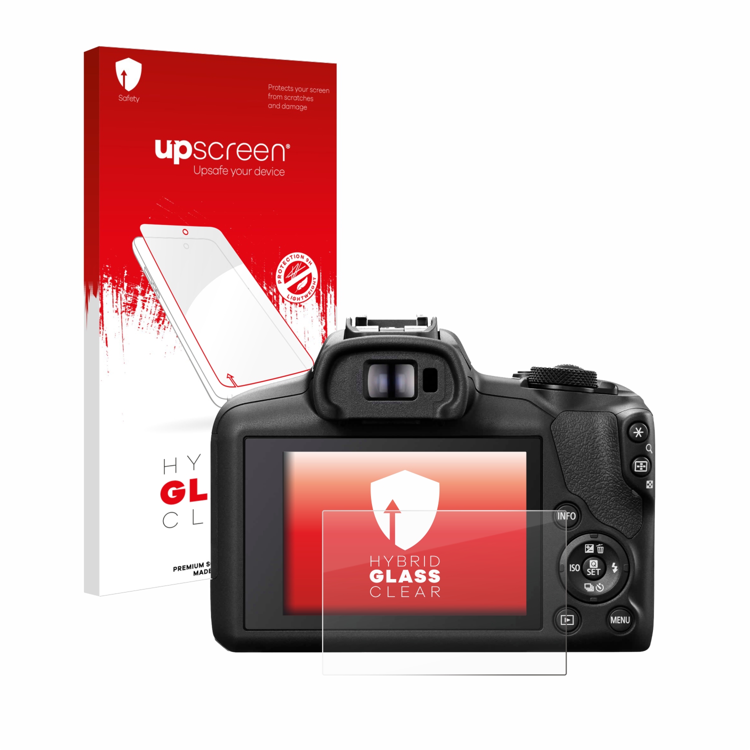 čirá skleněná fólie upscreen Hybrid Glas pro Canon EOS R100