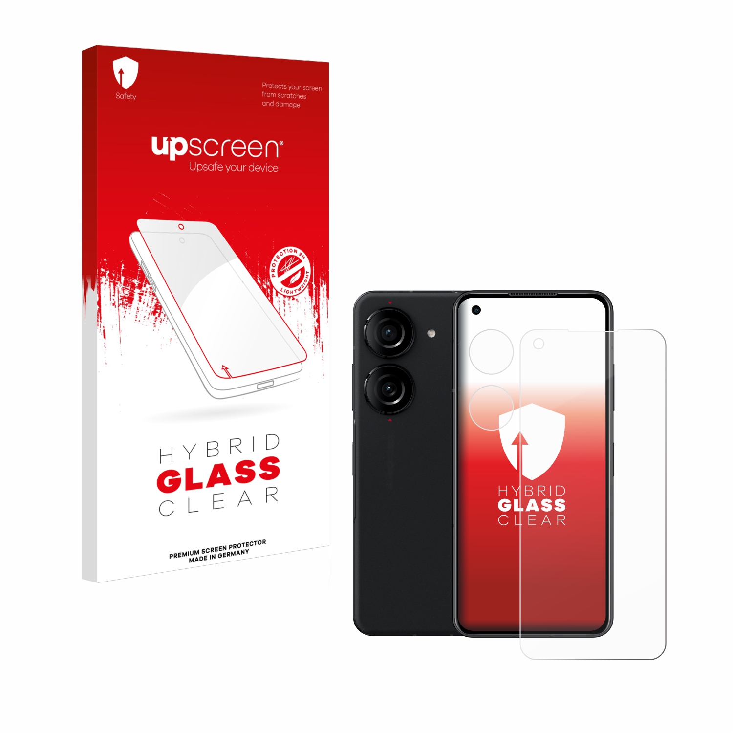 čirá skleněná fólie upscreen Hybrid Glas pro ASUS ZenFone 10 (displej+Kamera)