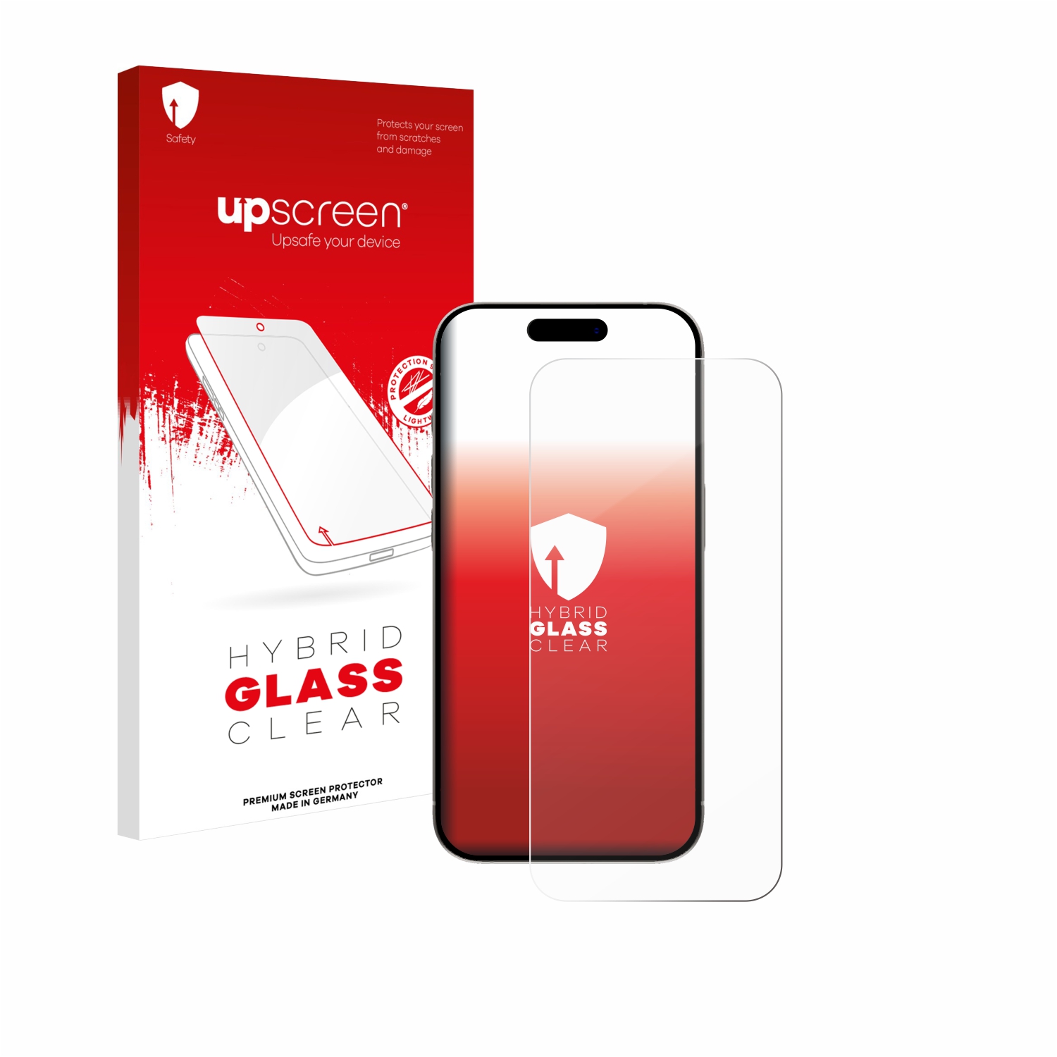 čirá skleněná fólie upscreen Hybrid Glas pro Apple iPhone 15