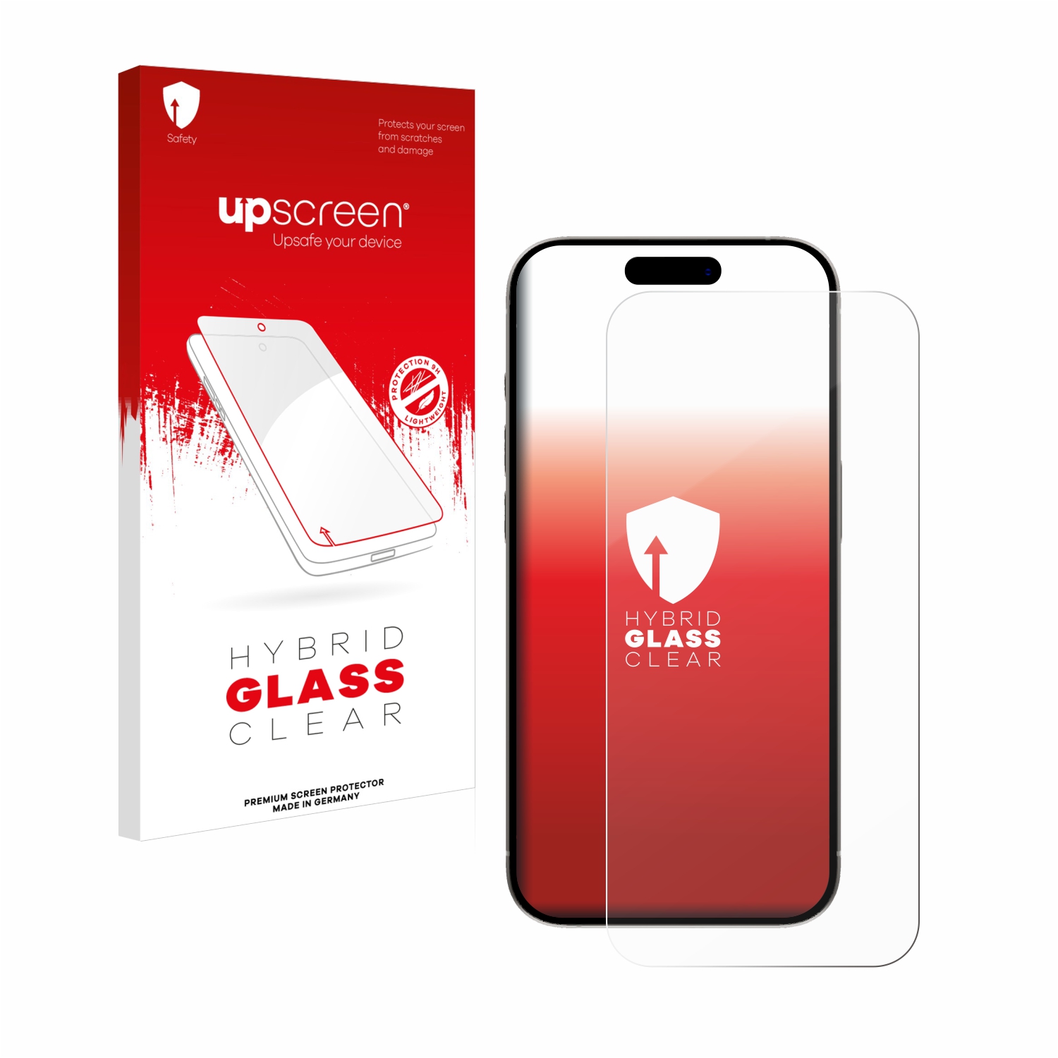 čirá skleněná fólie upscreen Hybrid Glas pro Apple iPhone 15 Pro