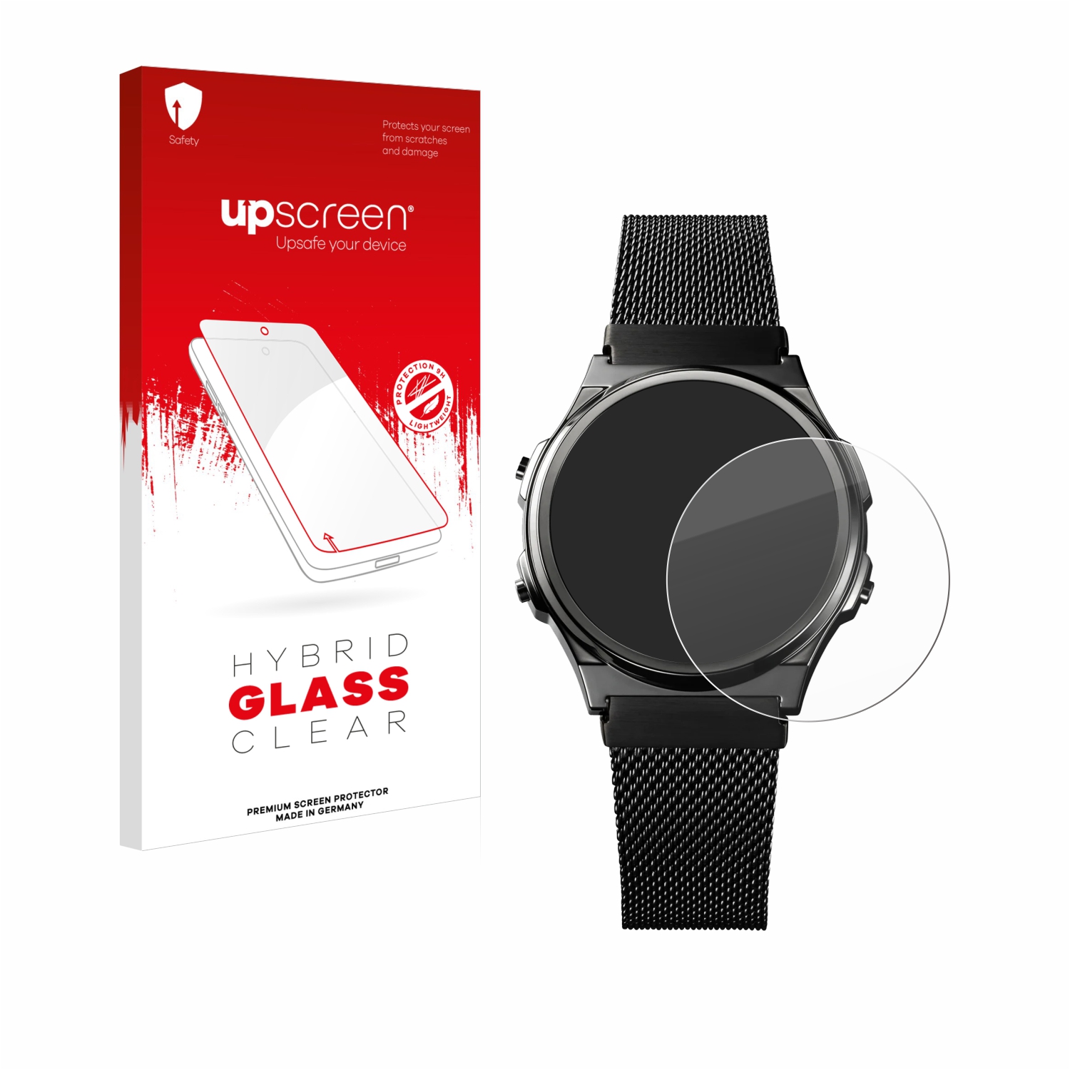 čirá skleněná fólie upscreen Hybrid Glas pro Casio A171WEMB-1A