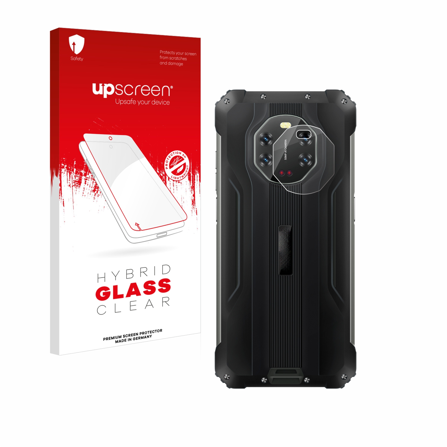 čirá skleněná fólie upscreen Hybrid Glas pro Blackview BL8800 5G (pouze kamera)